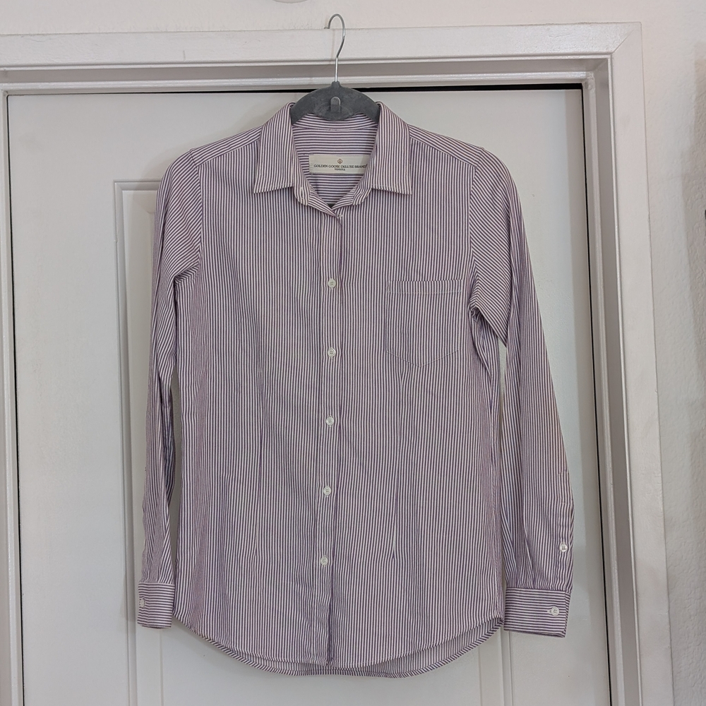 Golden Goose Pinstripe Shirt XS - Picture 4 of 7